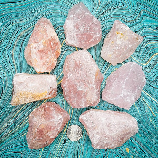 Rose Quartz | Raw Rocks - Spiral Circle