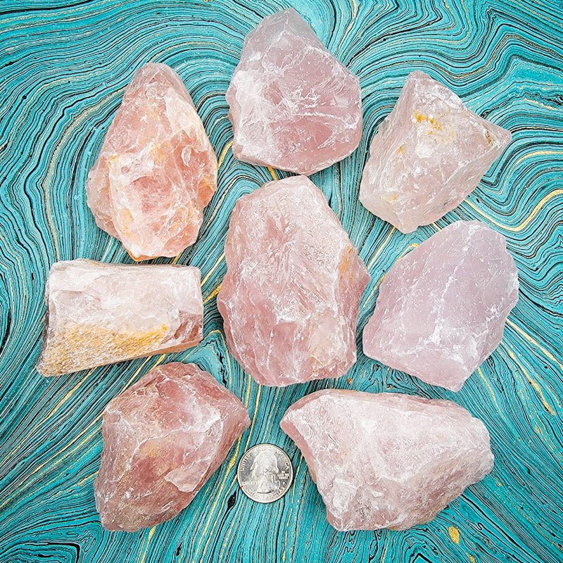 Rose Quartz | Raw Rocks - Spiral Circle
