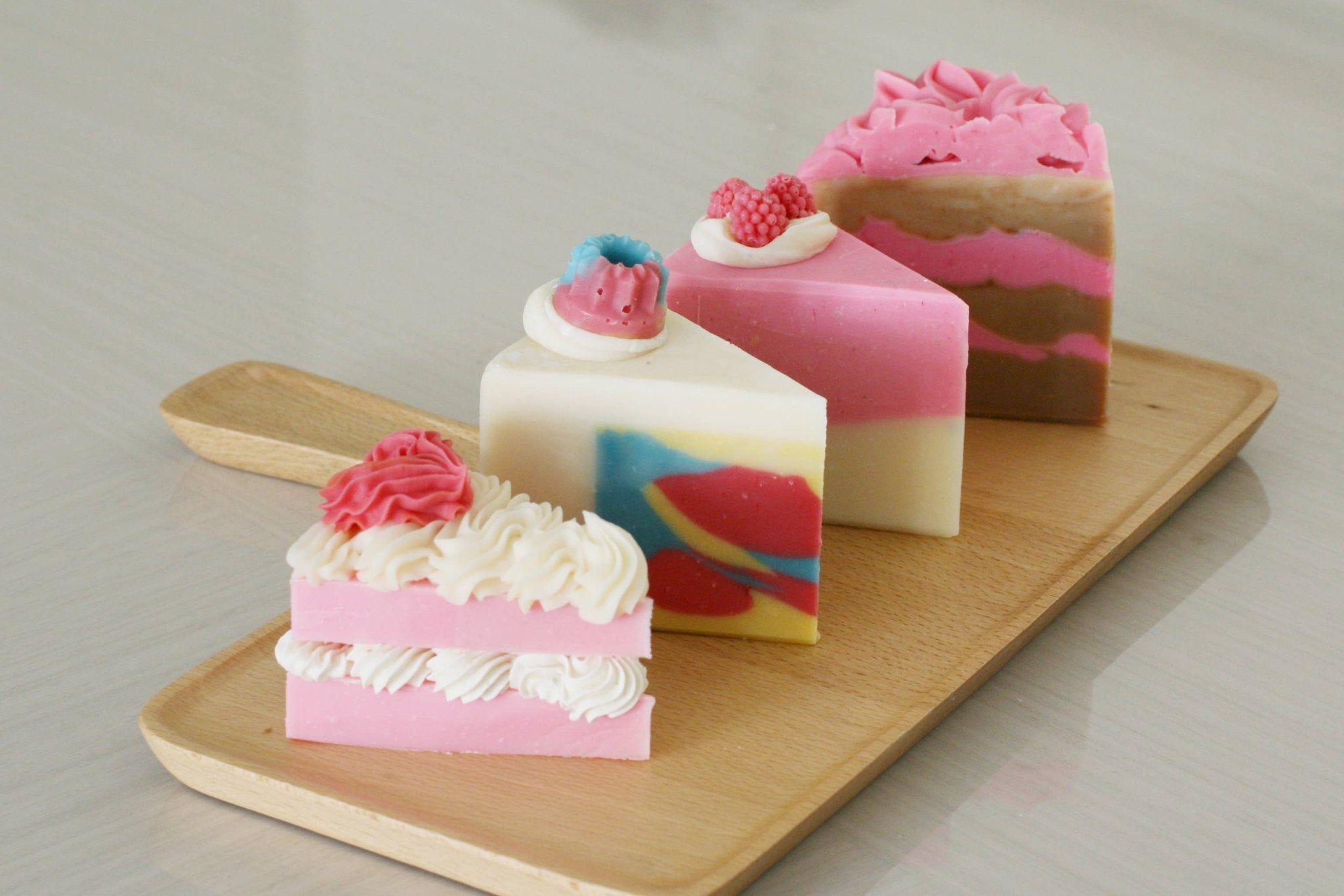 Rose Scented Cake Soap - Spiral Circle