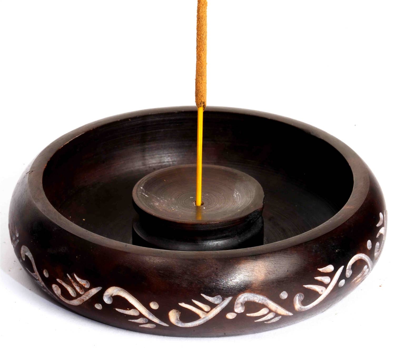 Round Incense and Cone burner - Spiral Circle