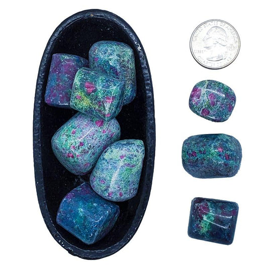 Ruby Kyanite | Tumbled | Dissolve Emotional Congestion - Spiral Circle