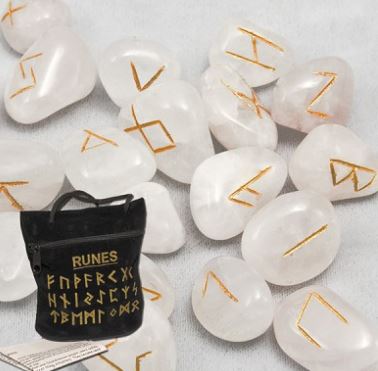 Rune Stones Set in Bag - Spiral Circle