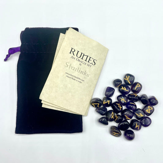 Runes Gemstone Set | 25 Pieces - Spiral Circle