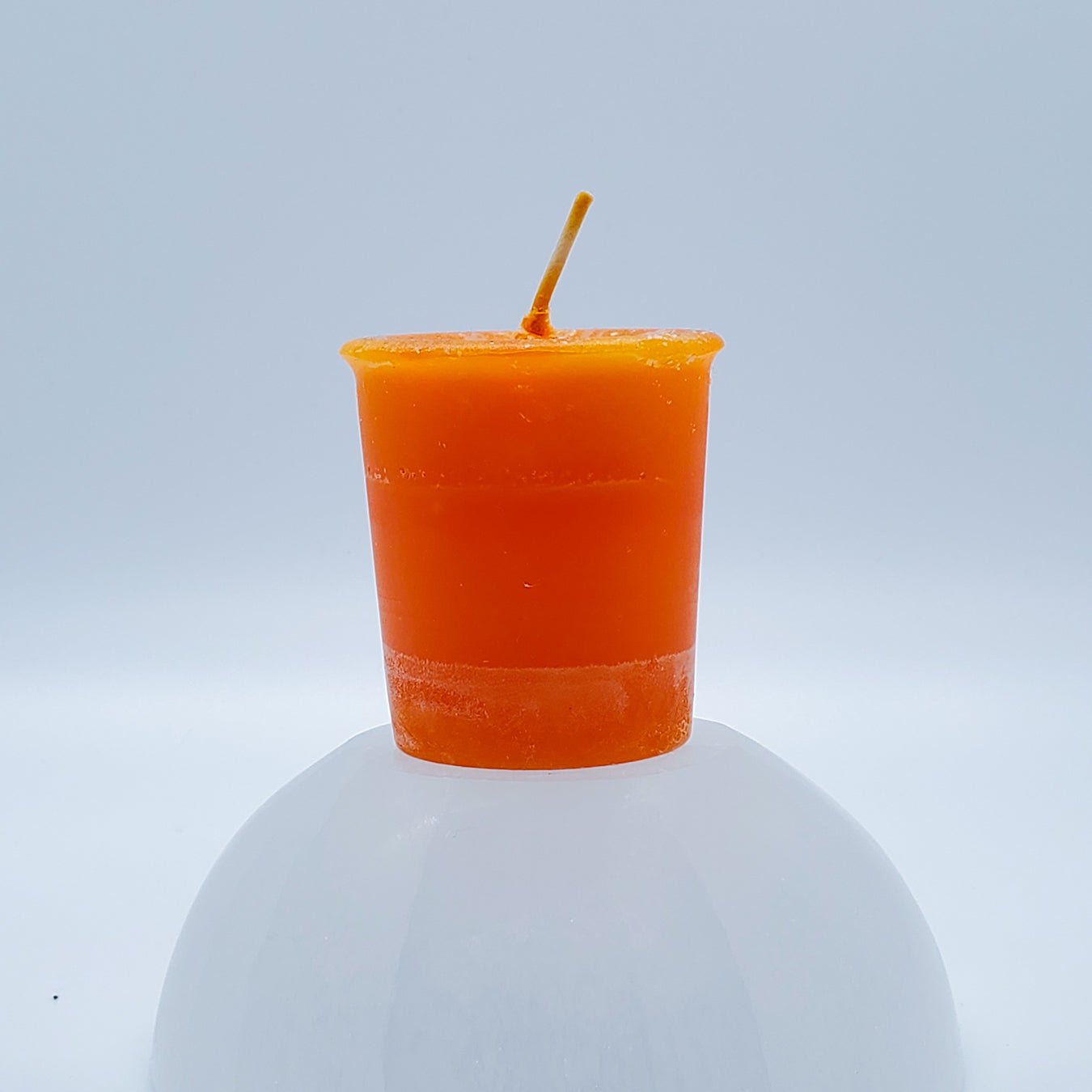 Sacral Chakra | Orange Votive Candle | Reiki Charged - Spiral Circle