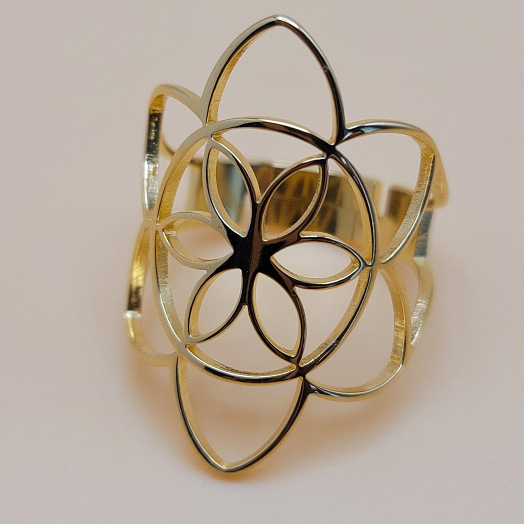Sacred Geometry Ring - Spiral Circle