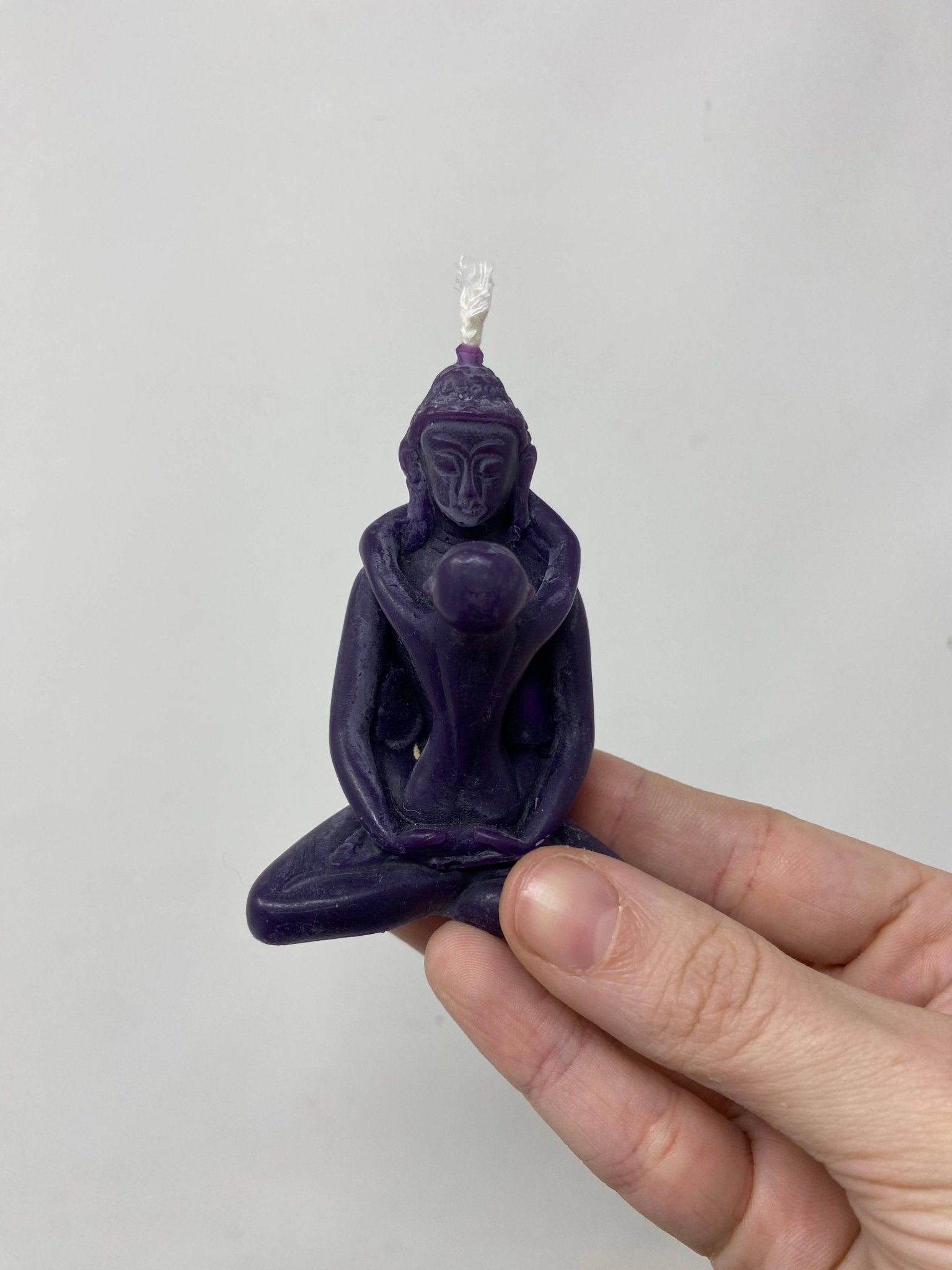 Sacred Union Beeswax Candle 3 Inches Tall - Spiral Circle