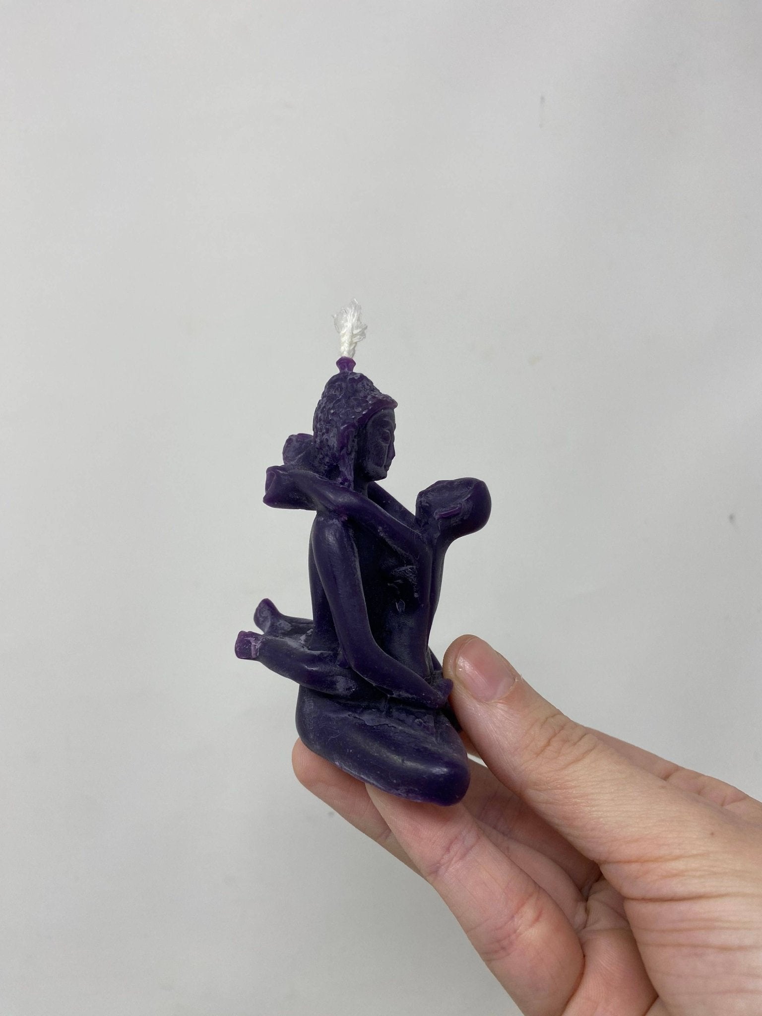 Sacred Union Beeswax Candle 3 Inches Tall - Spiral Circle