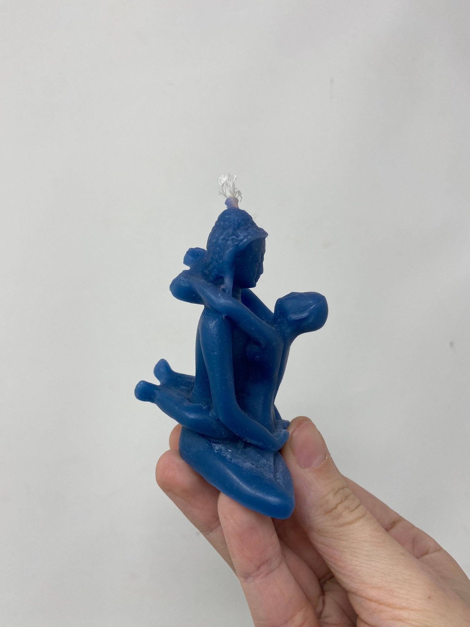 Sacred Union Beeswax Candle 3 Inches Tall - Spiral Circle