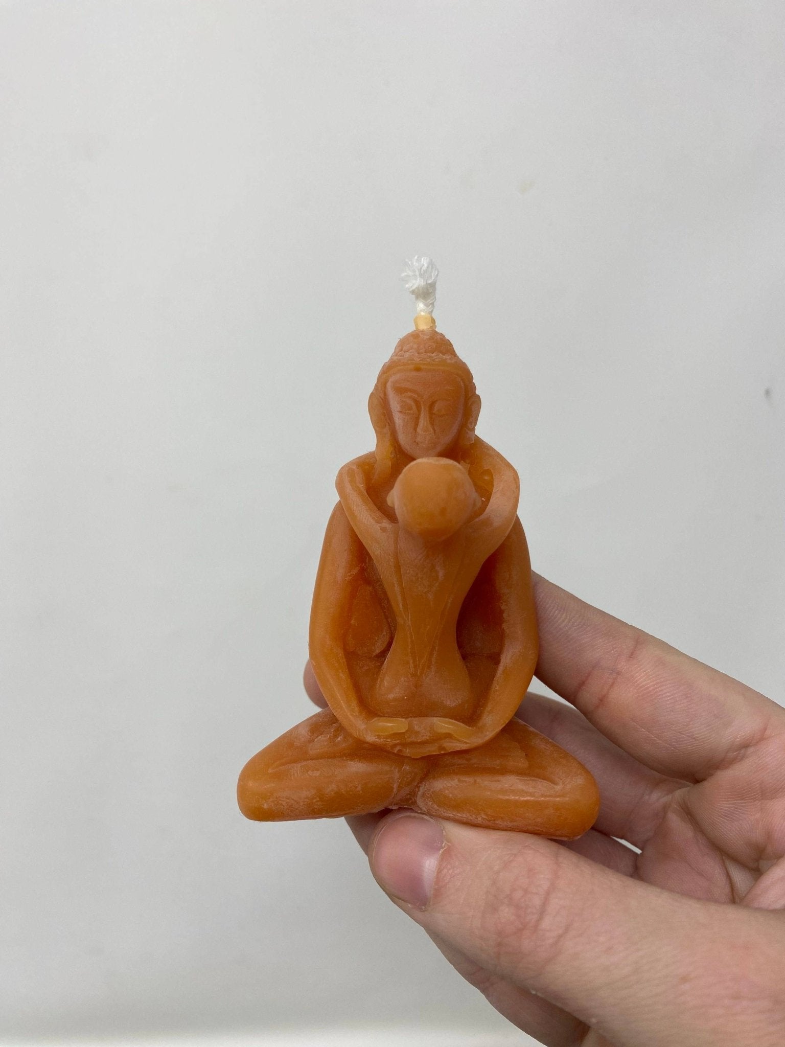 Sacred Union Beeswax Candle 3 Inches Tall - Spiral Circle