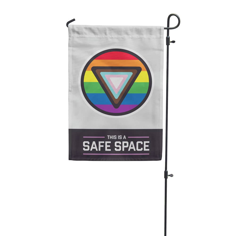 Safe Space Garden Flag - Spiral Circle