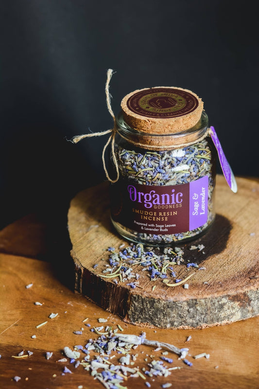 Sage & Lavender Organic Resin - Spiral Circle