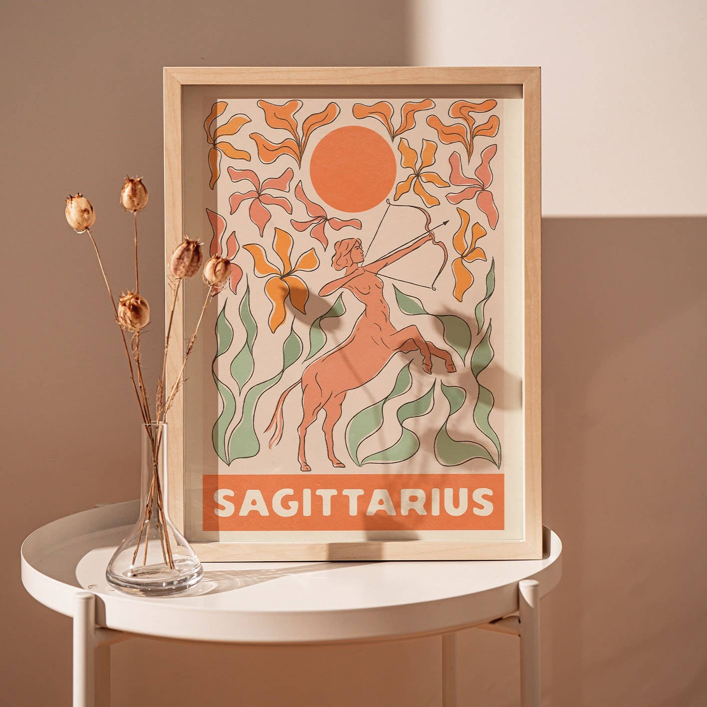 Sagittarius Art Print - Spiral Circle