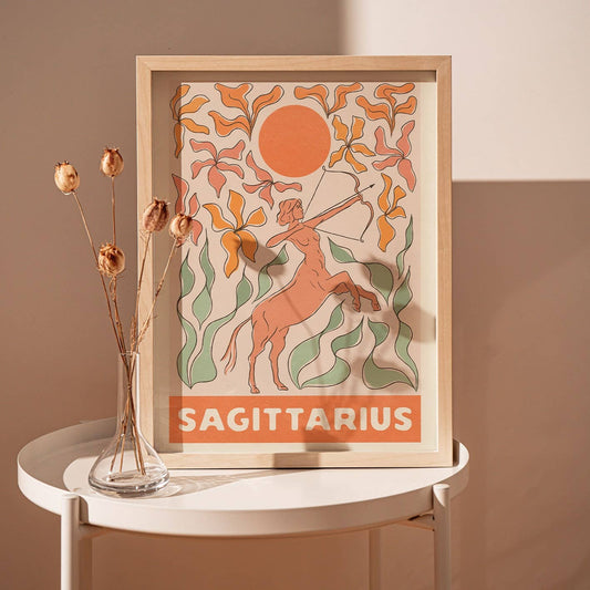 Sagittarius Art Print - Spiral Circle