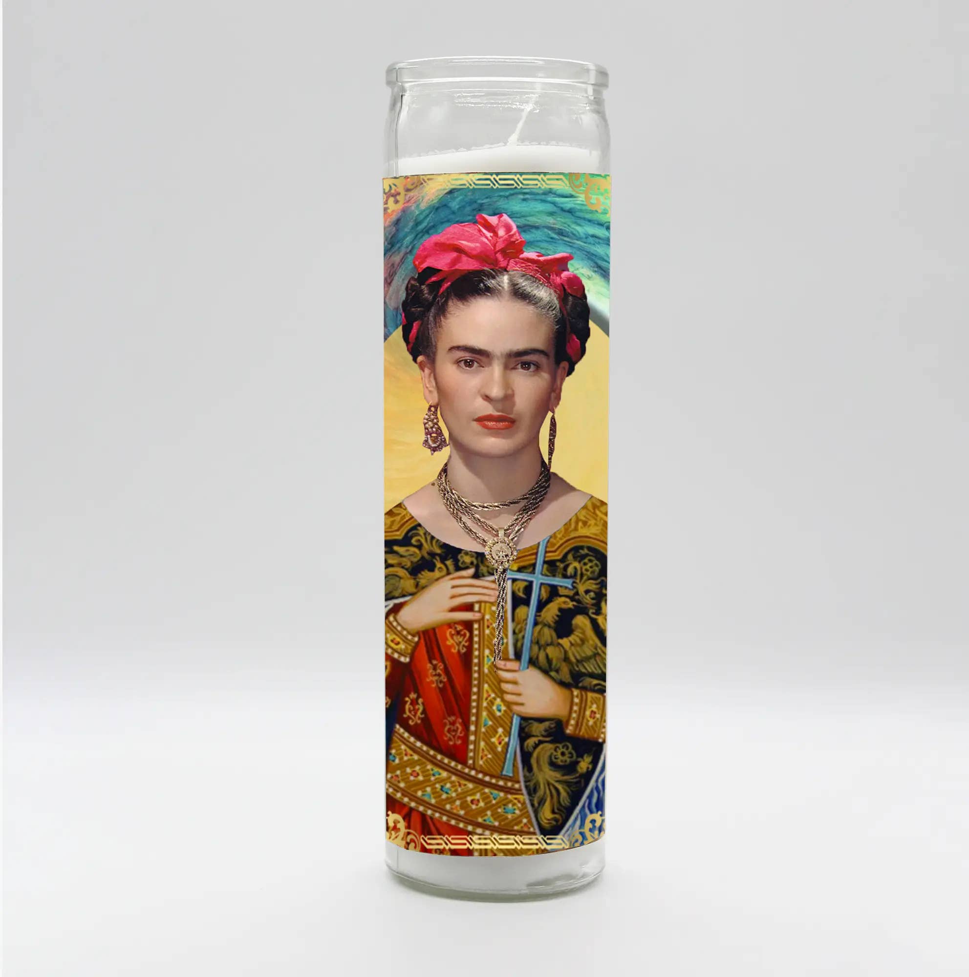 Saint Frida Kahlo Candle - Spiral Circle