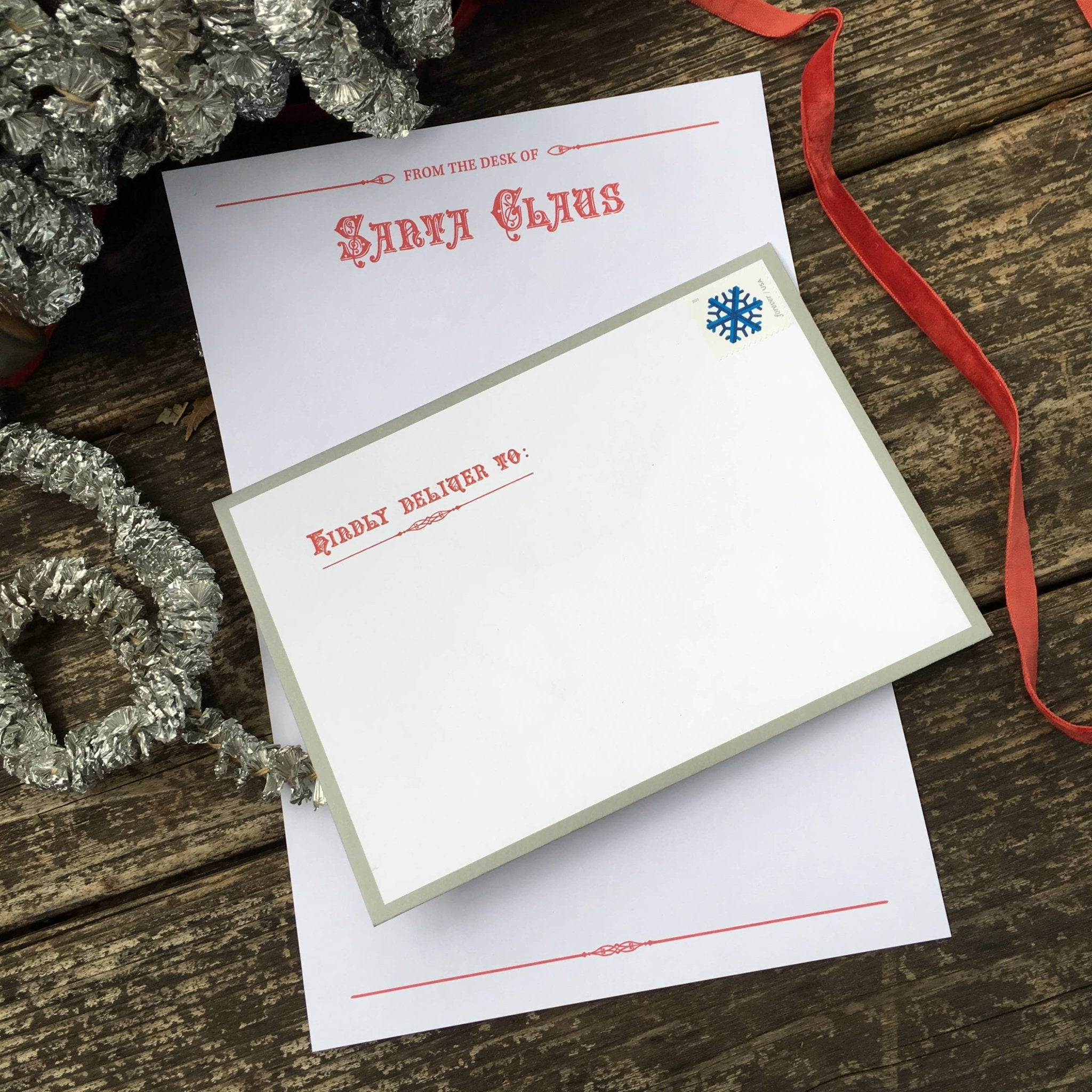 Santa Letter Writing Kit - Spiral Circle