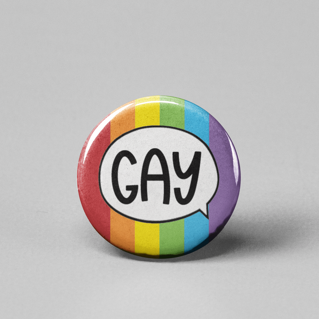 Say Gay | Pinback Button | 1