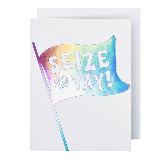 Seize the Yay Congrats Card - Spiral Circle