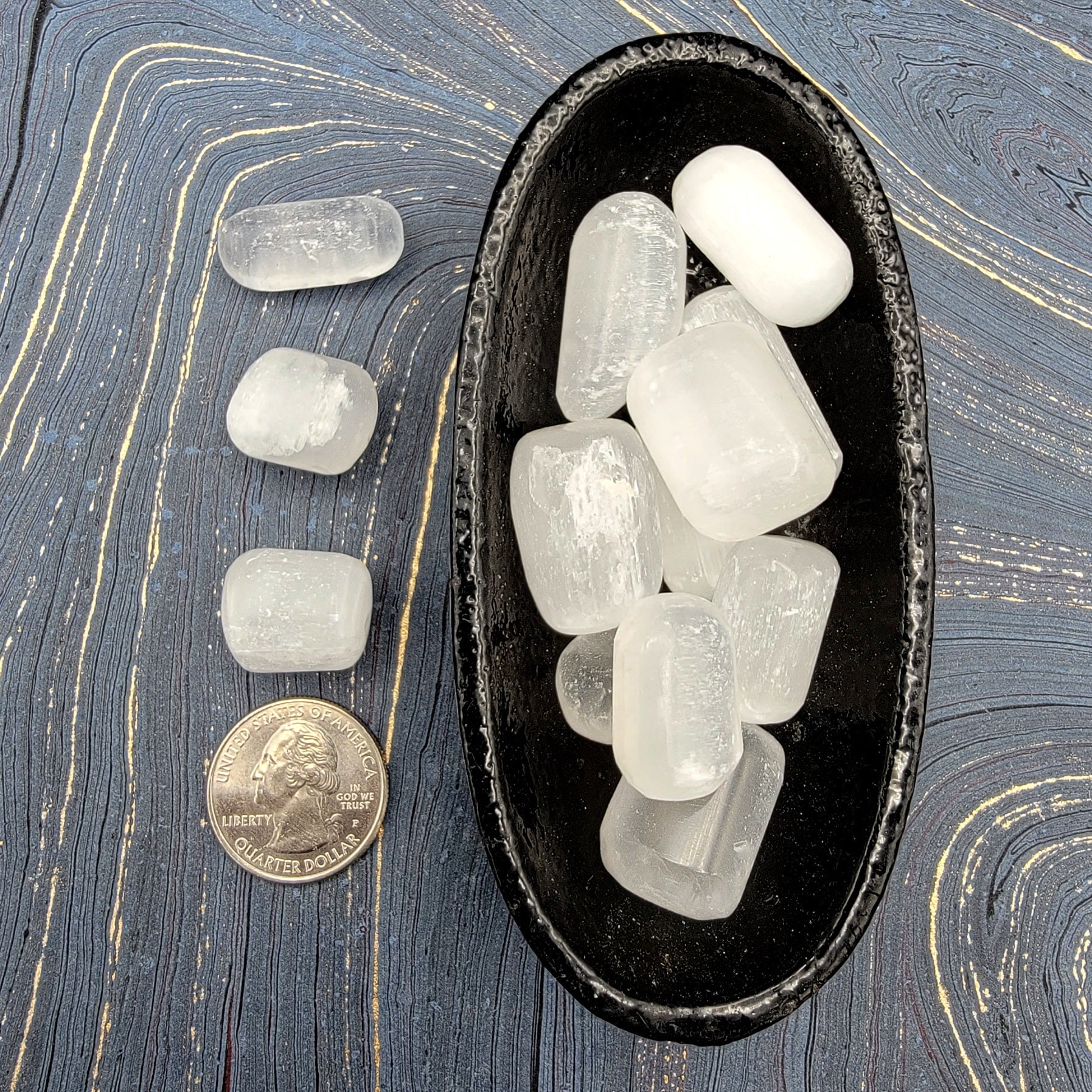 Selenite | clears energy blockages - Spiral Circle