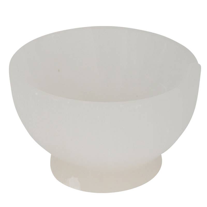 Selenite Offering Bowl Small - Spiral Circle
