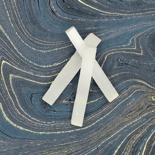 Selenite Rough Sticks (Calming, Peaceful, Energy Clearing) - Spiral Circle