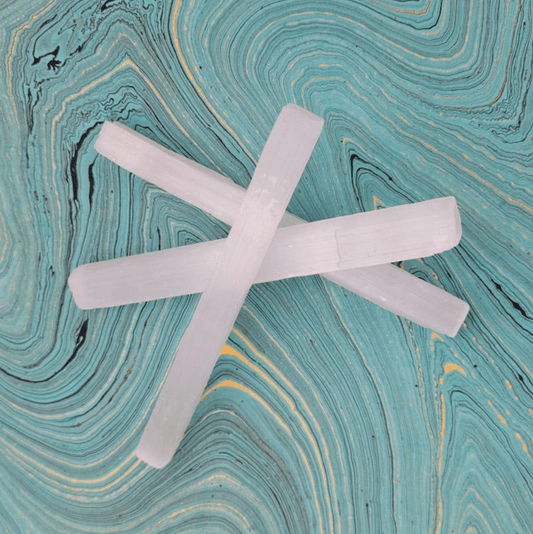 Selenite Rough Sticks (Calming, Peaceful, Energy Clearing) - Spiral Circle