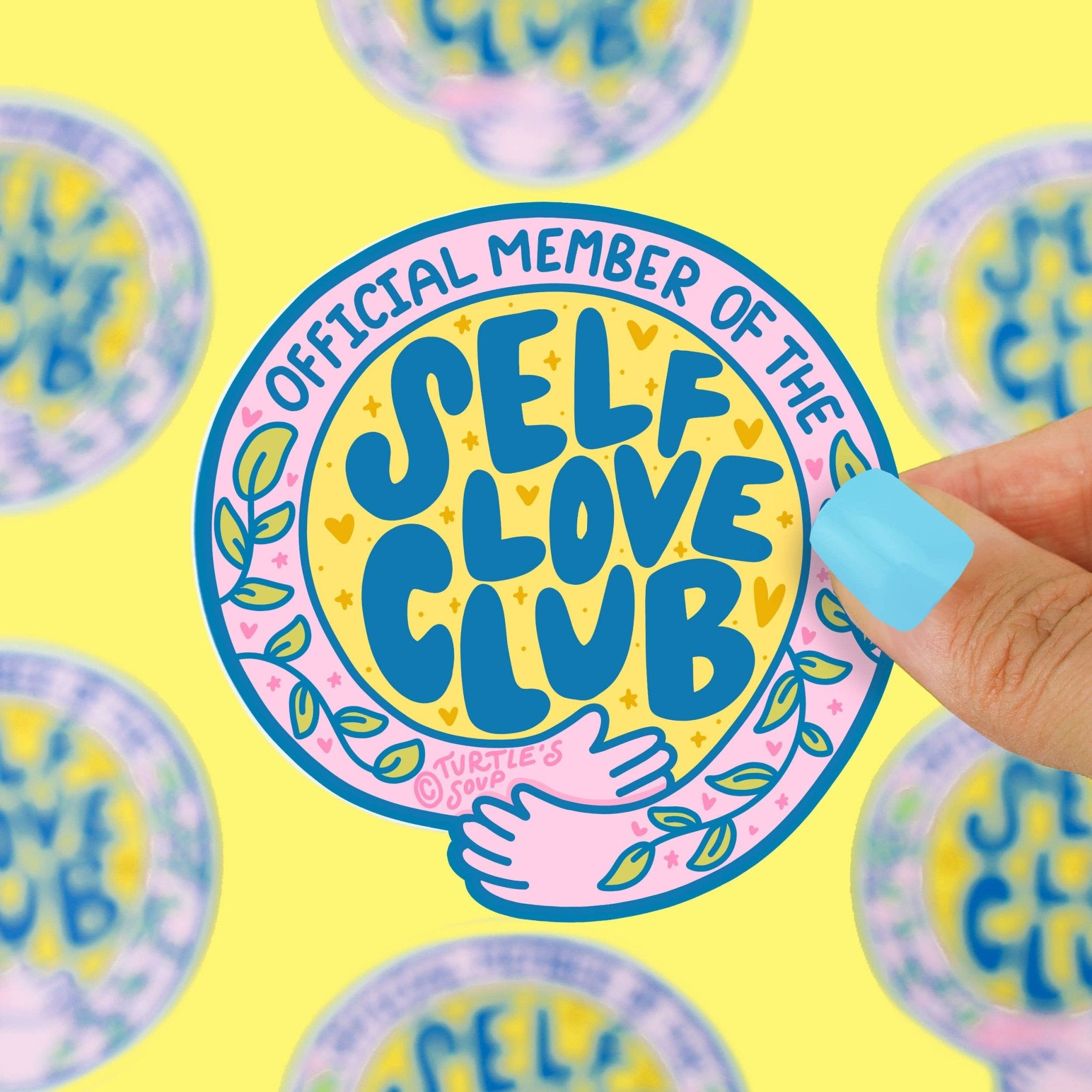 Self Love Club Vinyl Sticker - Spiral Circle