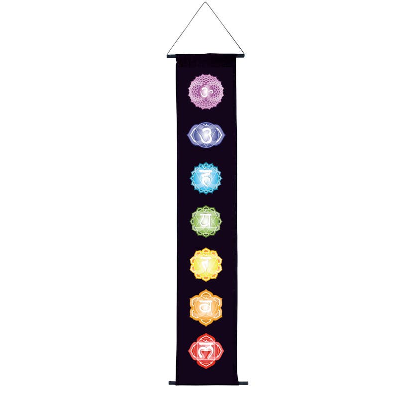 Seven Chakra Banner - Spiral Circle