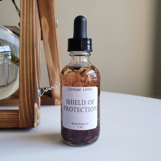 Shield of Protection Body Oil - Spiral Circle