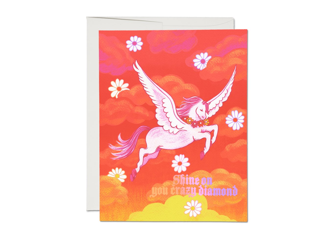 Shine On Pegasus friendship greeting card - Spiral Circle