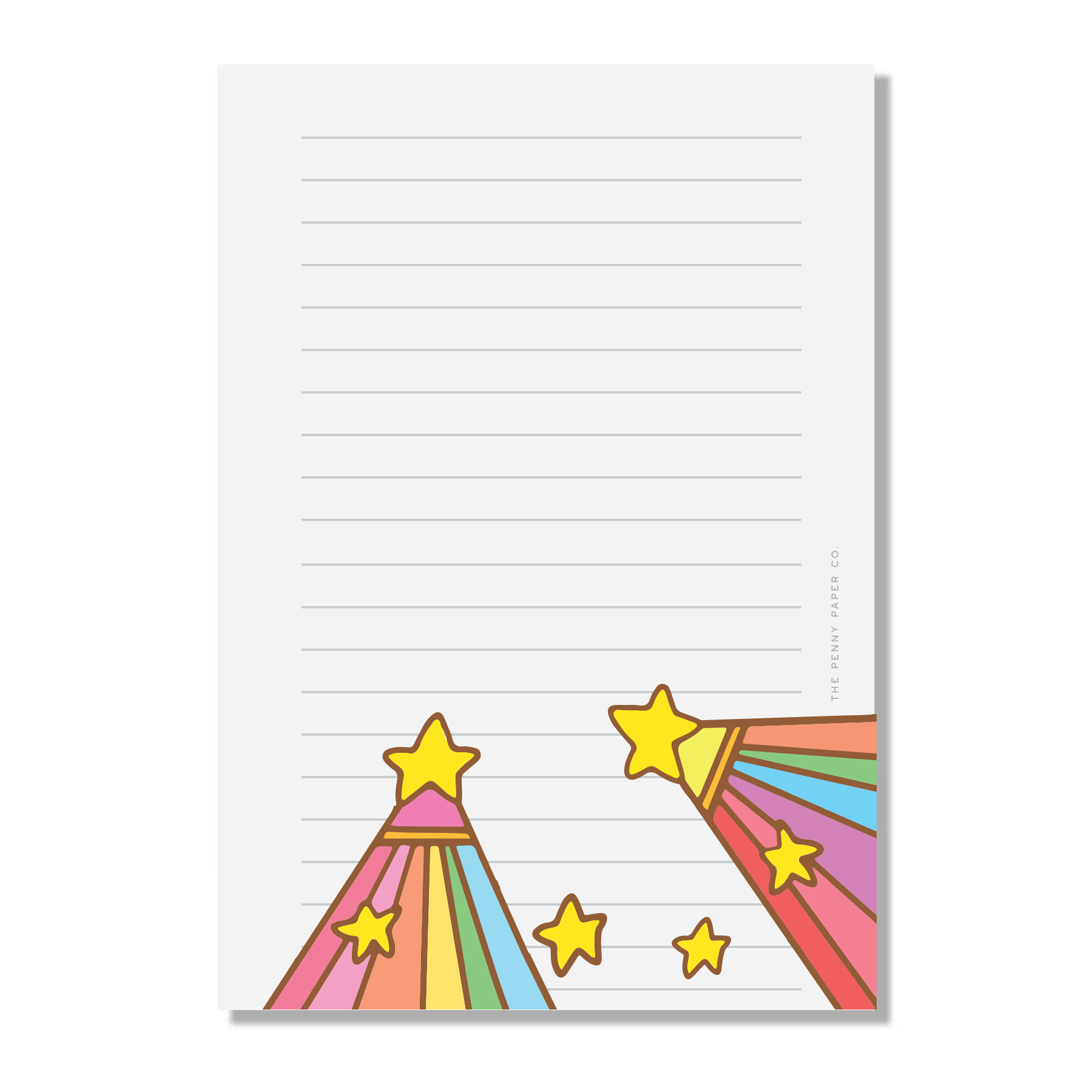 Shooting Stars Notepad - Spiral Circle