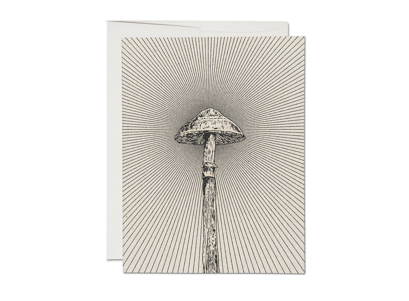 Shroom Greeting Card - Spiral Circle