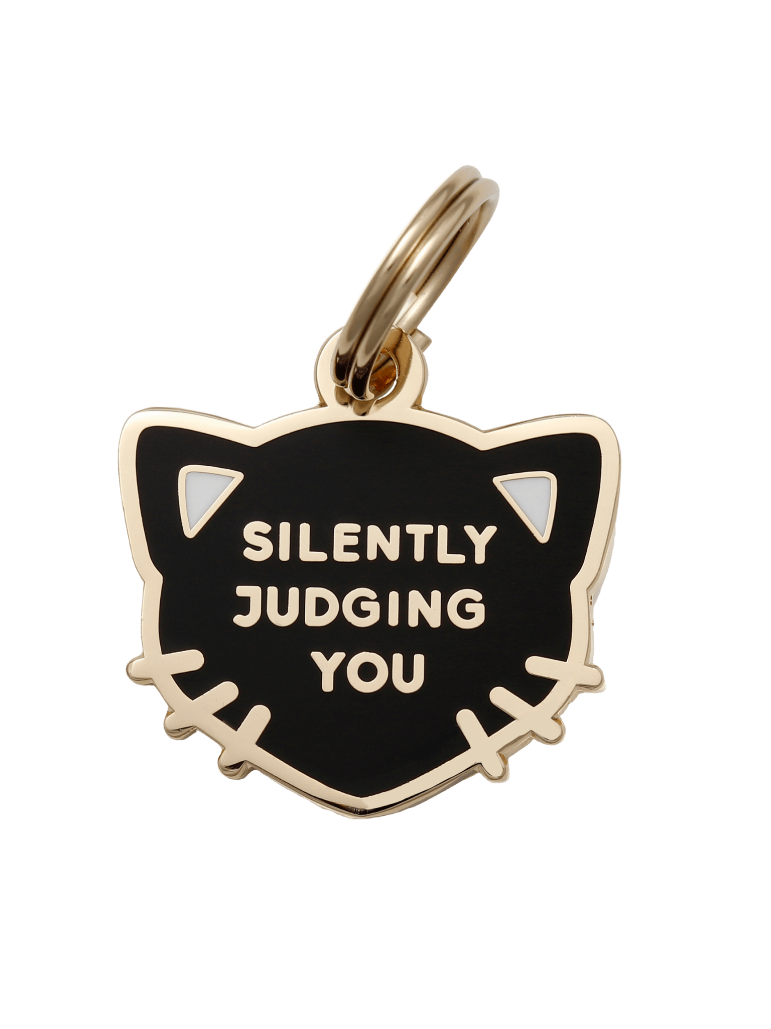 Silently Judging You Pet ID Tag - Spiral Circle