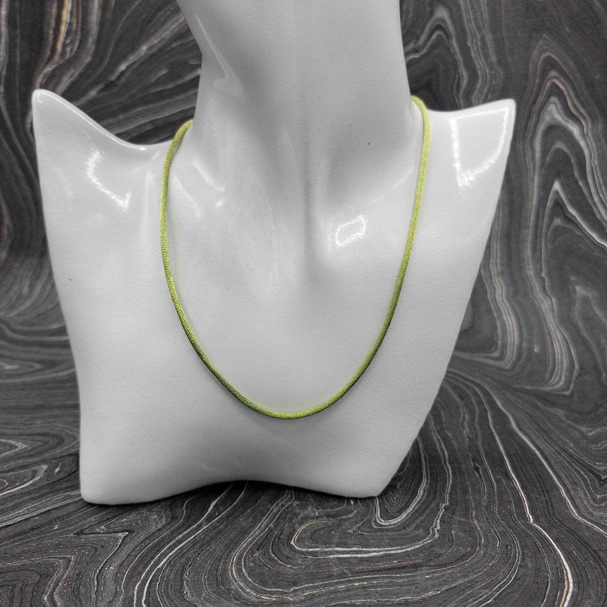 Silk Necklace | 18" - Spiral Circle