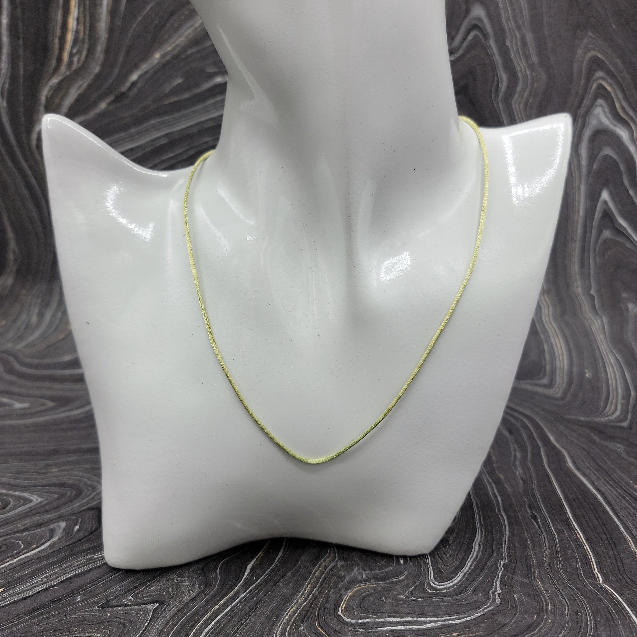 Silk Necklace | 18" - Spiral Circle