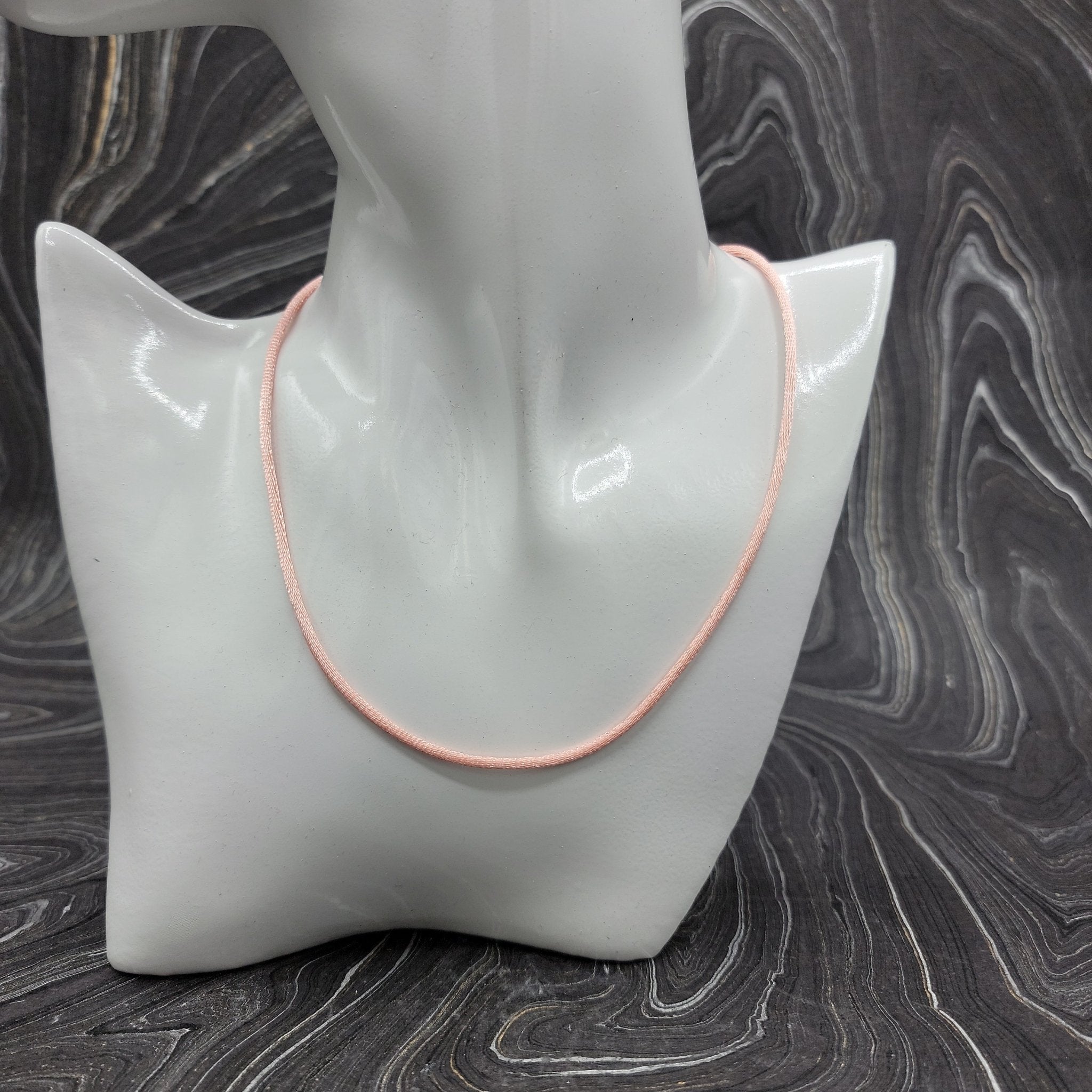 Silk Necklace | 18" - Spiral Circle