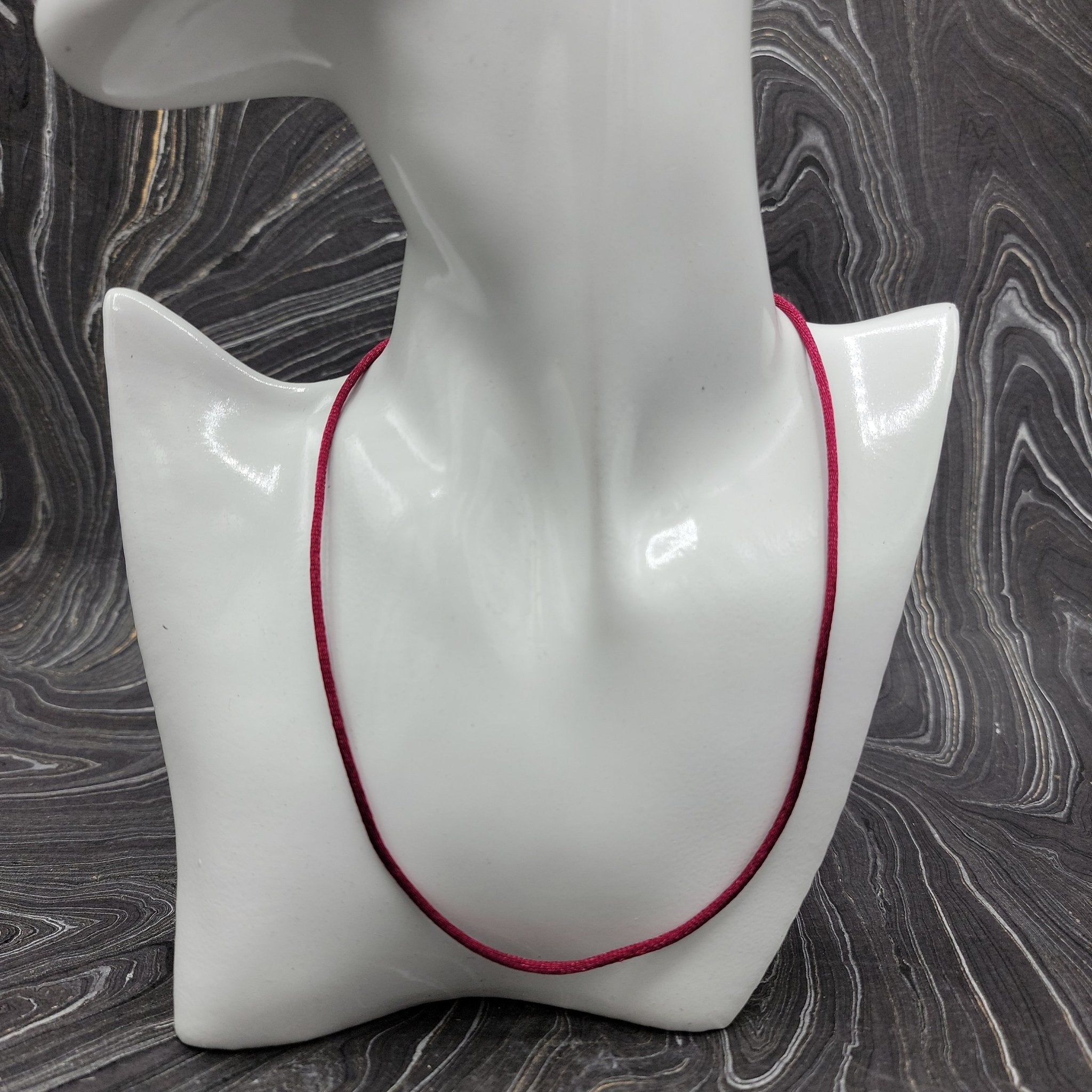 Silk Necklace | 18" - Spiral Circle