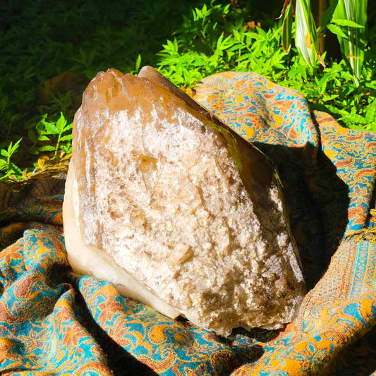 Smoky Quartz Elestial Statement Piece | 37 lb - Spiral Circle