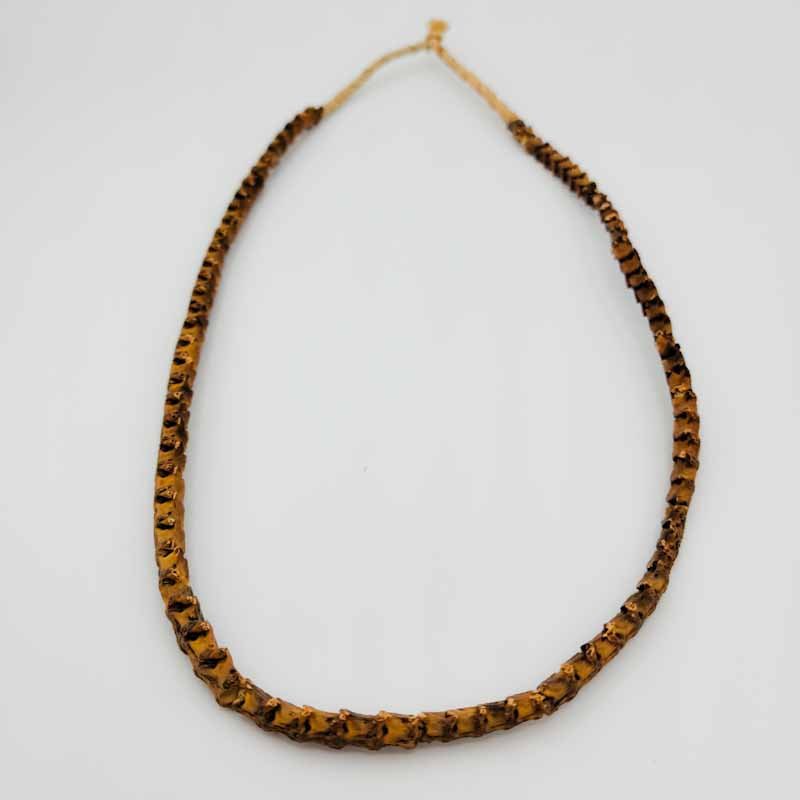 Snake Bone Necklace - Spiral Circle