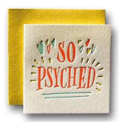So Psyched | Tiny Greeting Card - Spiral Circle