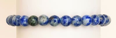 Sodalite Beaded Bracelet | Intuition and Communication | 6mm - Spiral Circle