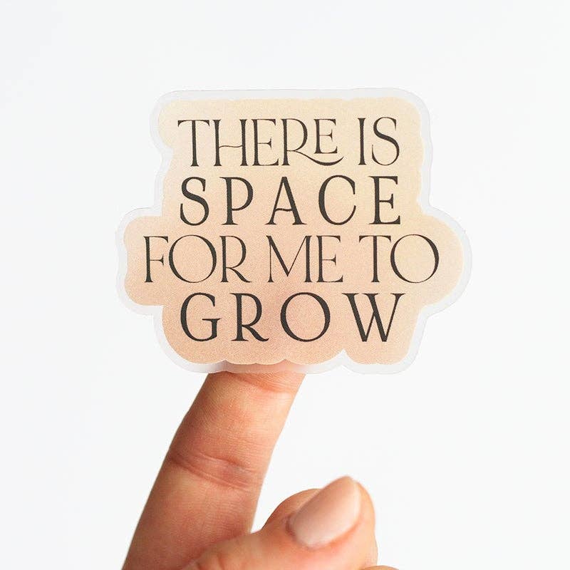 Space for Me to Grow Gradient Matte Sticker - Spiral Circle