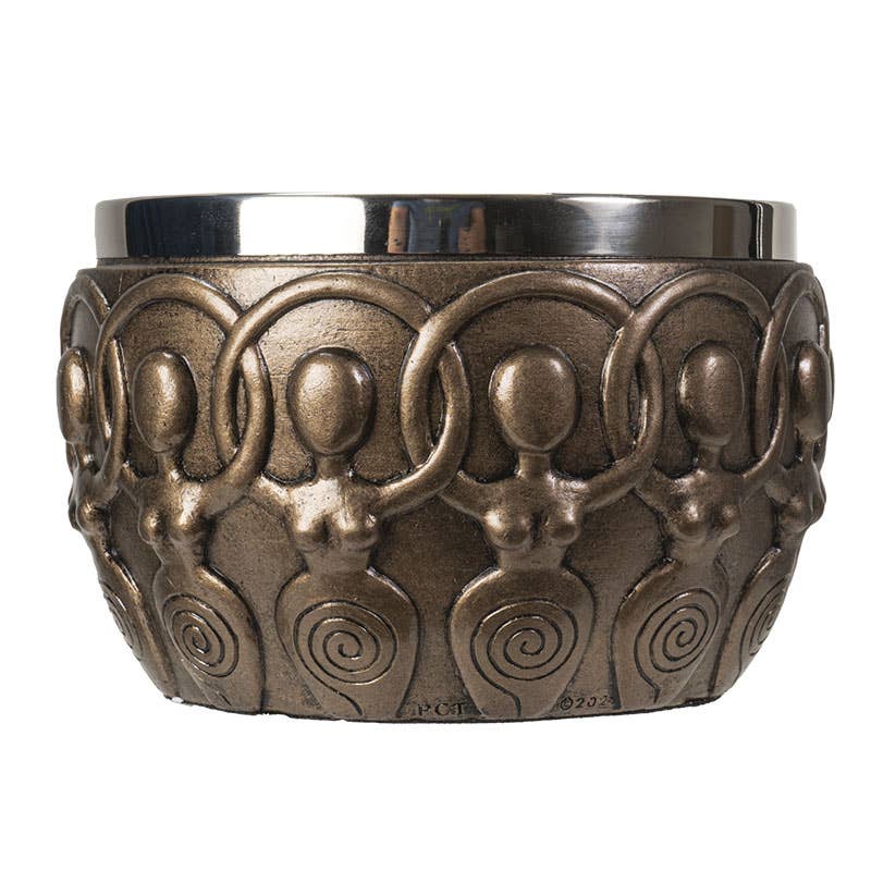 Spiral Goddess Smudge Bowl C/24 - Spiral Circle