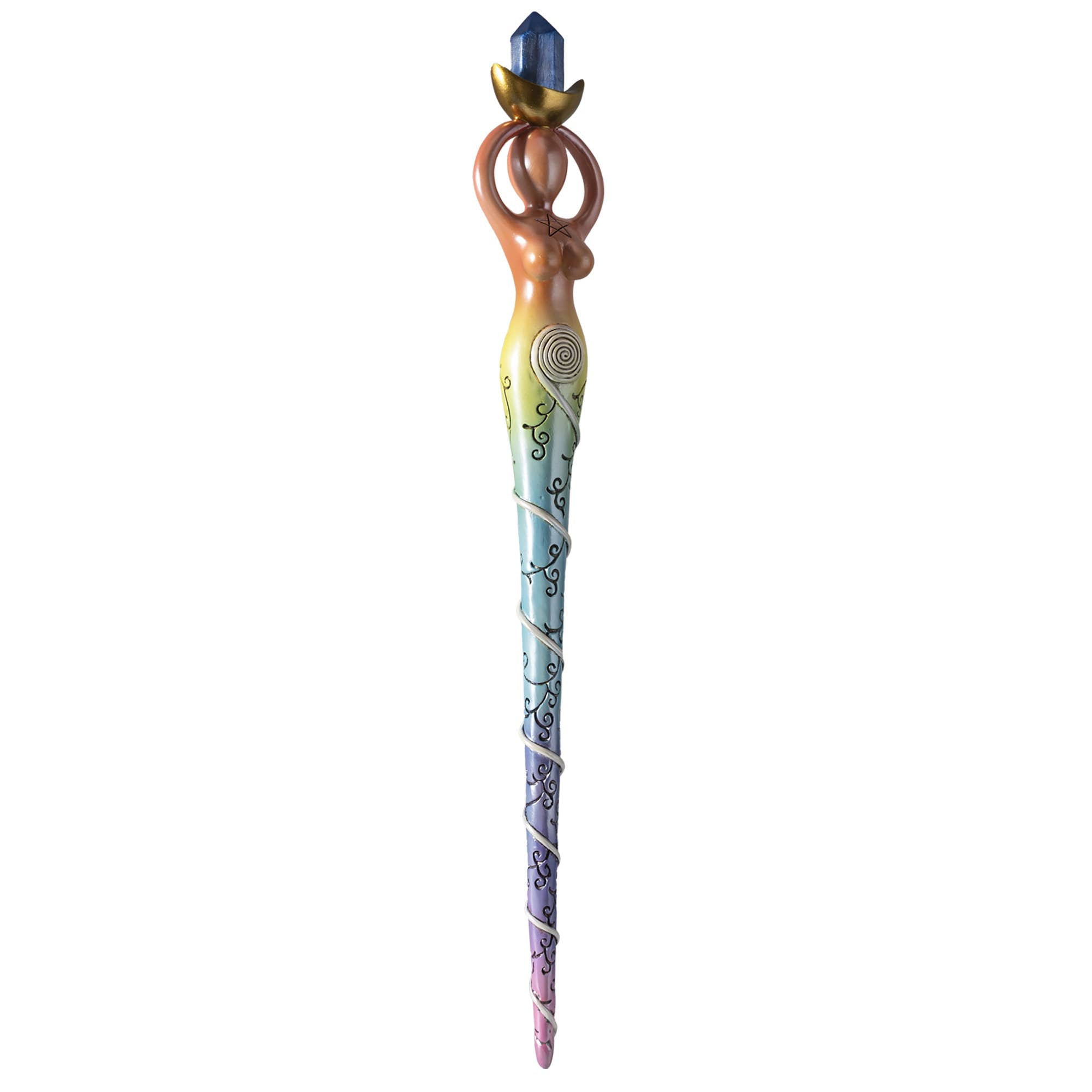 Sprial Goddess Mystical Magic Wand C/24 - Spiral Circle