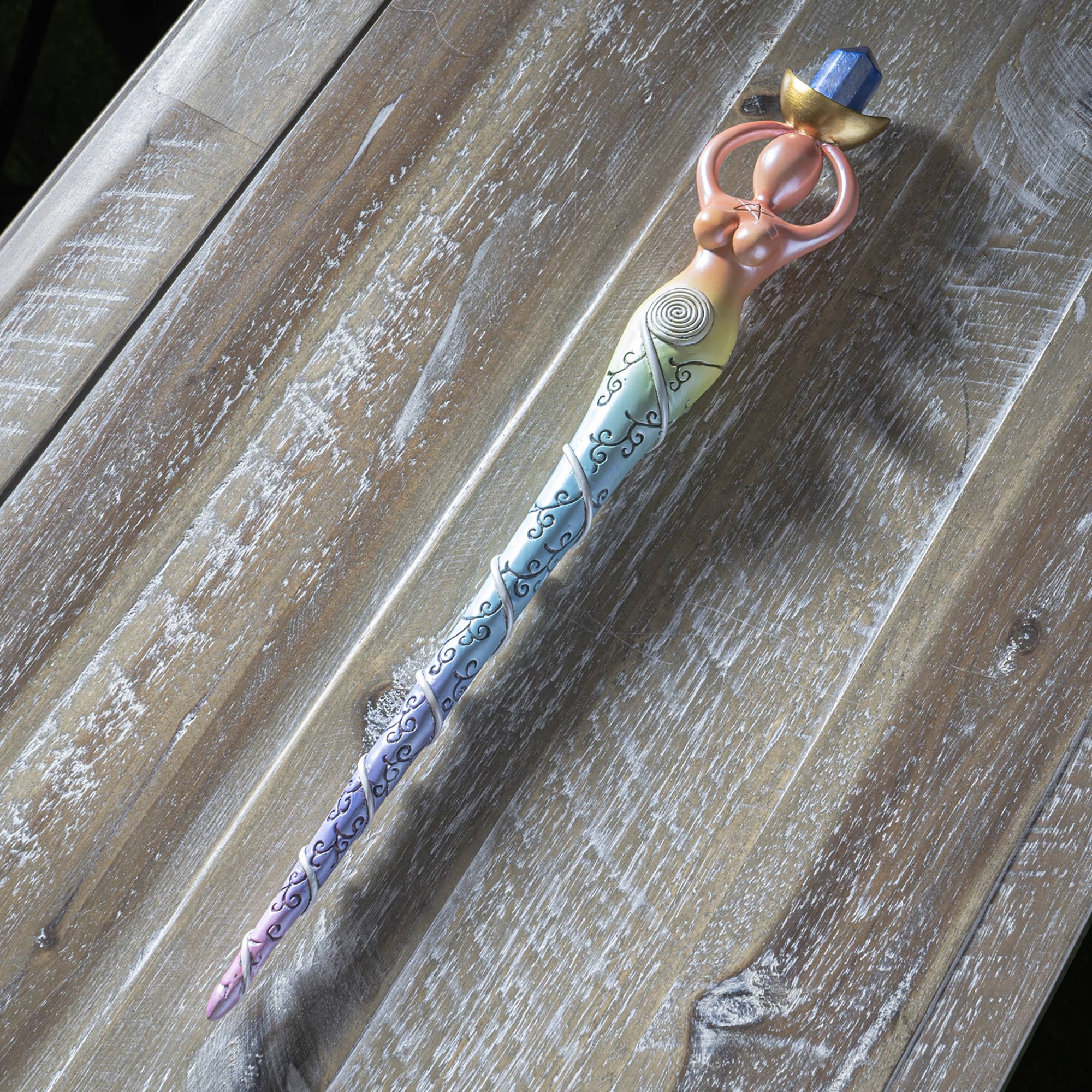 Sprial Goddess Mystical Magic Wand C/24 - Spiral Circle