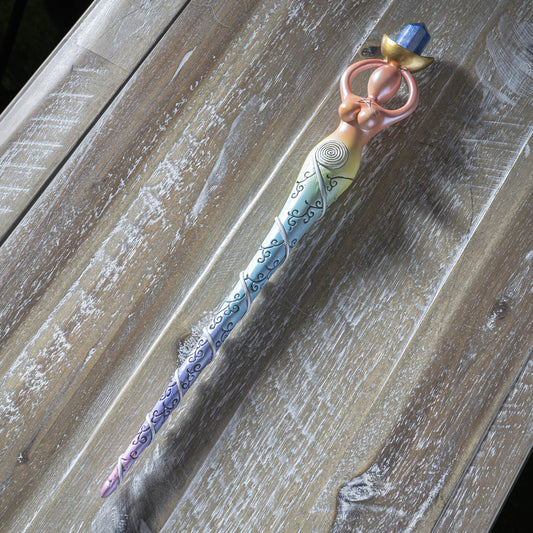 Sprial Goddess Mystical Magic Wand C/24 - Spiral Circle