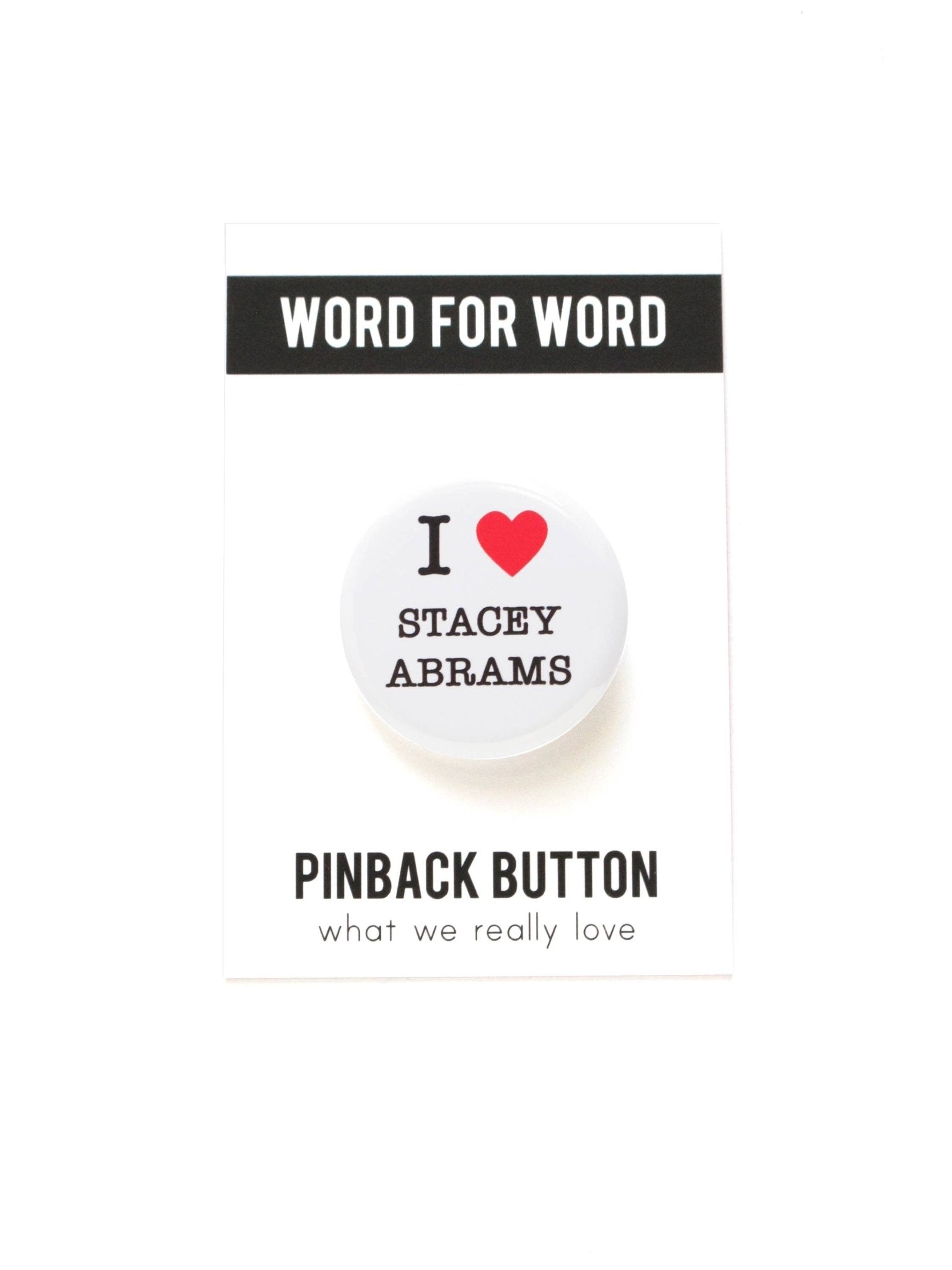STACEY ABRAMS pinback buttons - Spiral Circle