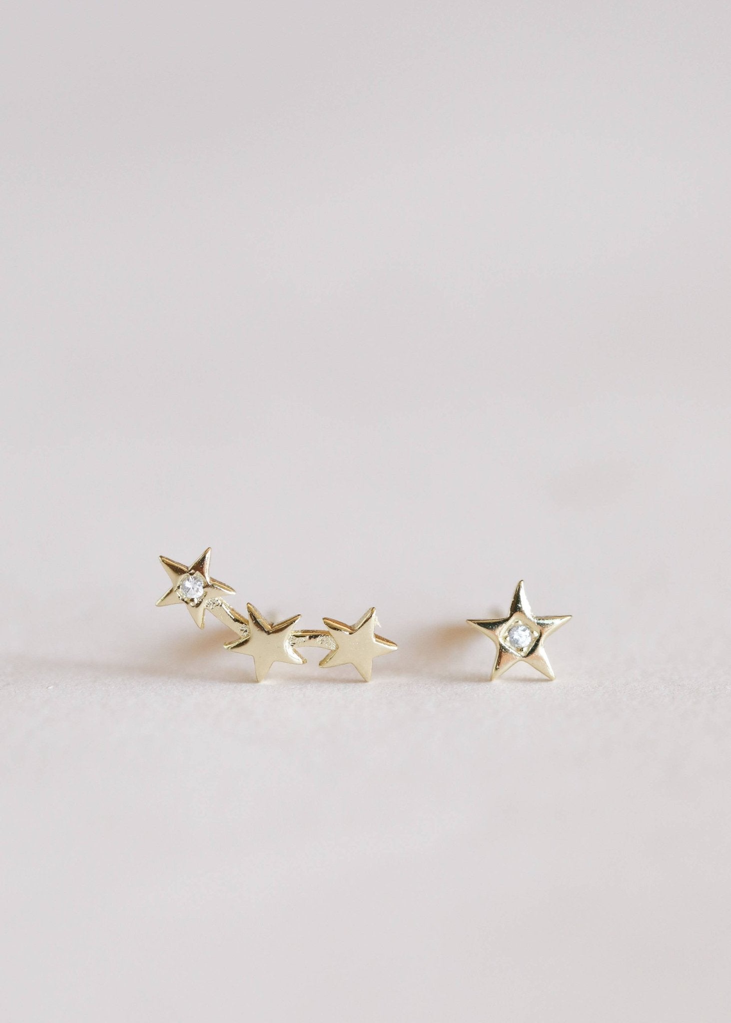 Star Constellation Earrings - Spiral Circle
