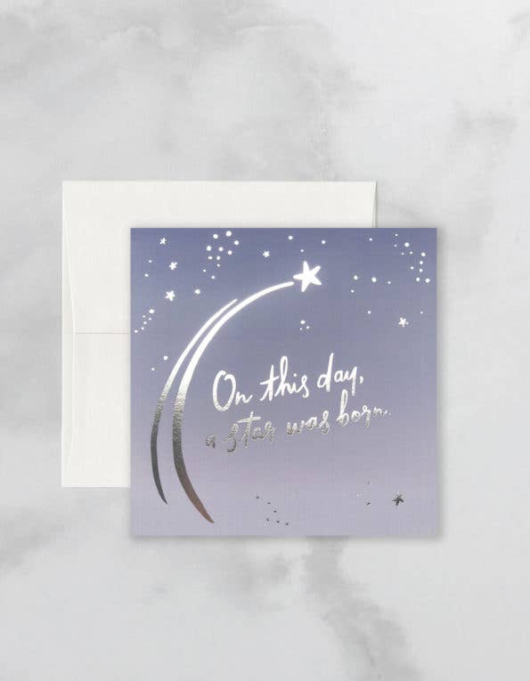 Star is Born Card - Spiral Circle