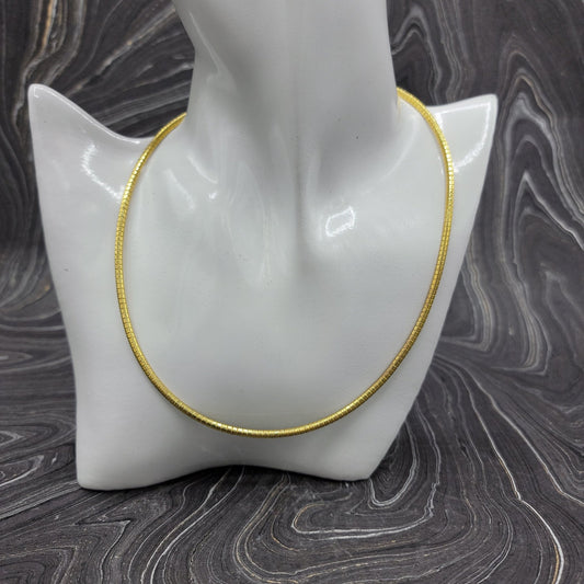 Steel Cable Necklace | 18" - Spiral Circle