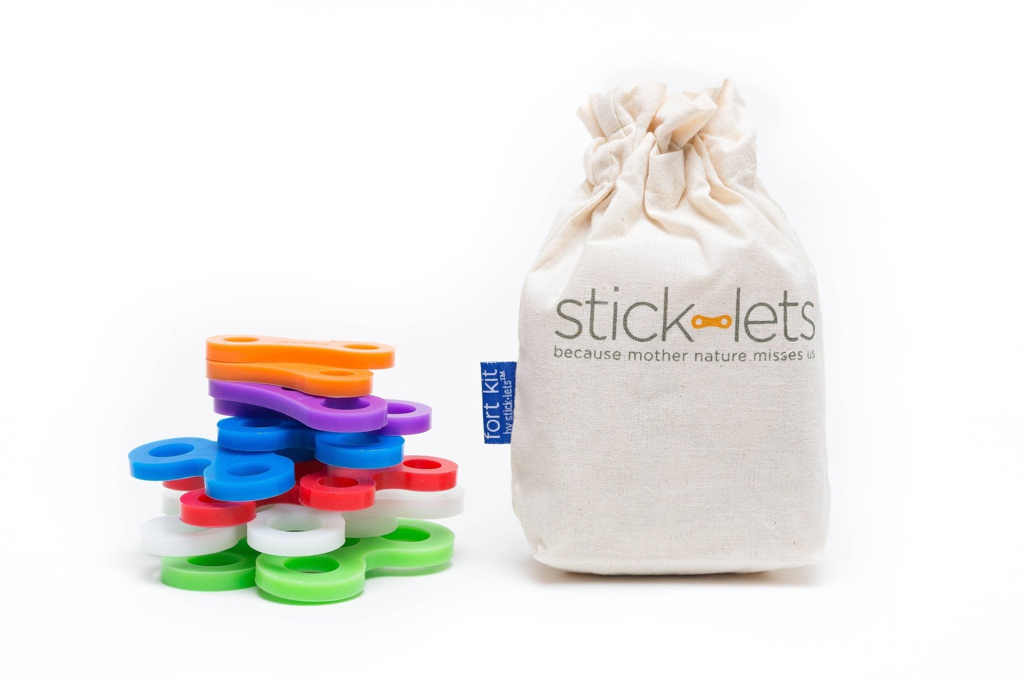 STICK-LETS® - 12-Piece Dodeka Fort Set - Spiral Circle
